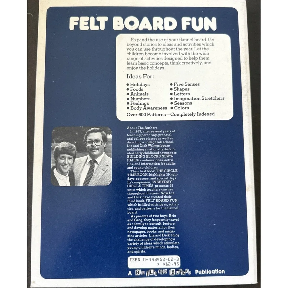 Felt Board Fun for Everyday and Holidays by Liz and Dick Wilmes 1984 Donna Dane